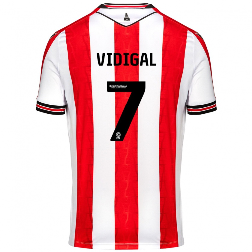 Kandiny Herren André Vidigal #7 Rot Weiß Heimtrikot Trikot 2024/25 T-Shirt