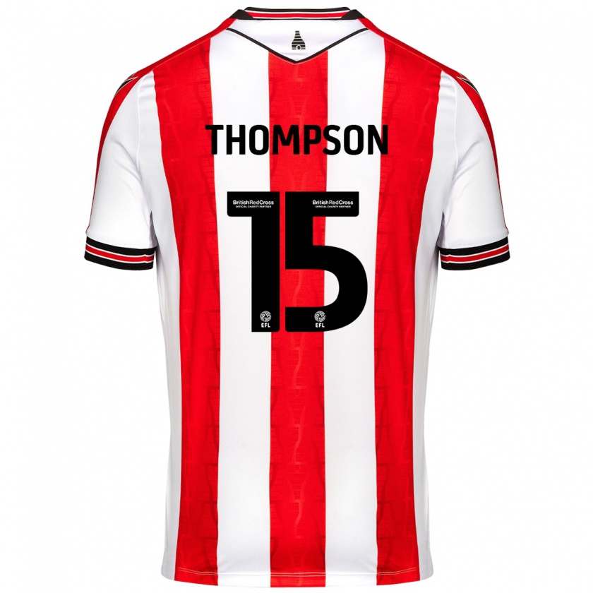 Kandiny Herren Jordan Thompson #15 Rot Weiß Heimtrikot Trikot 2024/25 T-Shirt