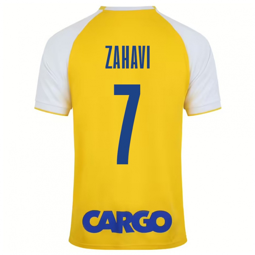 Kandiny Herren Eran Zahavi #7 Gelb Weiß Heimtrikot Trikot 2024/25 T-Shirt