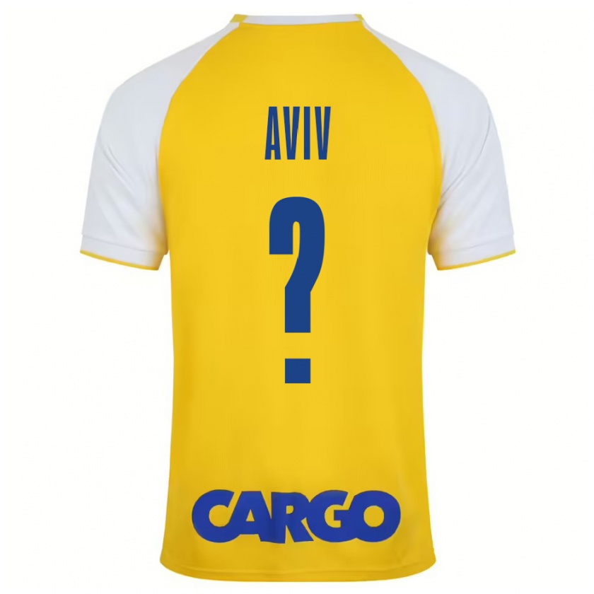 Kandiny Herren Yoyo Aviv #0 Gelb Weiß Heimtrikot Trikot 2024/25 T-Shirt