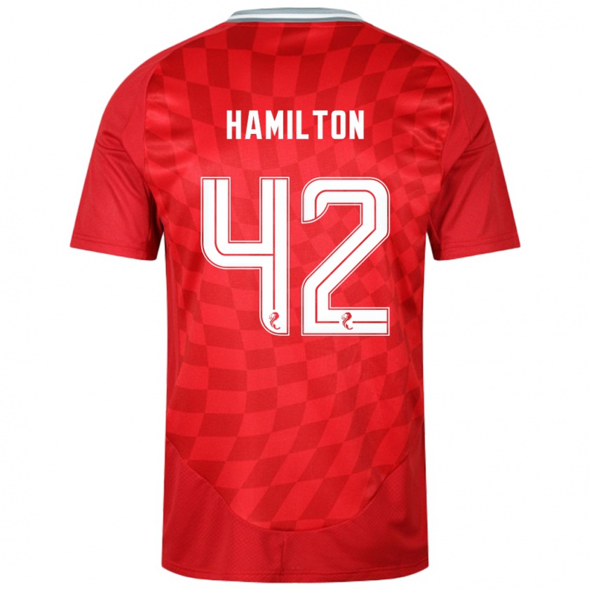 Kandiny Herren Brendan Hamilton #42 Rot Heimtrikot Trikot 2024/25 T-Shirt