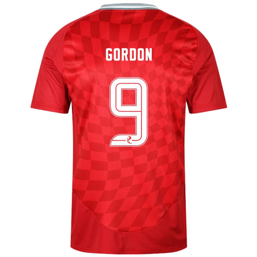 Kandiny Herren Lauren Gordon #9 Rot Heimtrikot Trikot 2024/25 T-Shirt