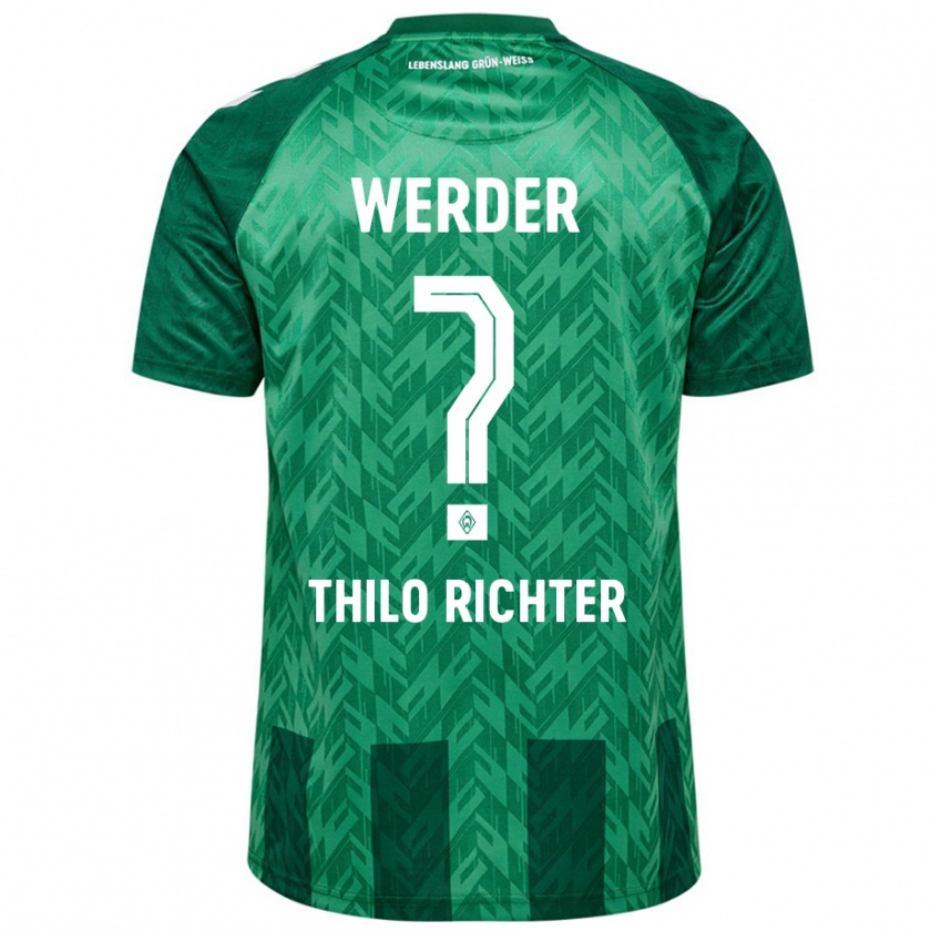 Kandiny Herren Jasper Thilo Richter #0 Grün Heimtrikot Trikot 2024/25 T-Shirt