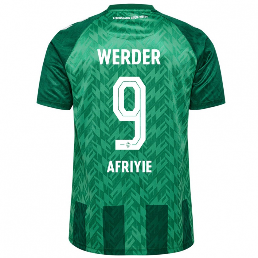 Kandiny Herren Neal Afriyie #9 Grün Heimtrikot Trikot 2024/25 T-Shirt