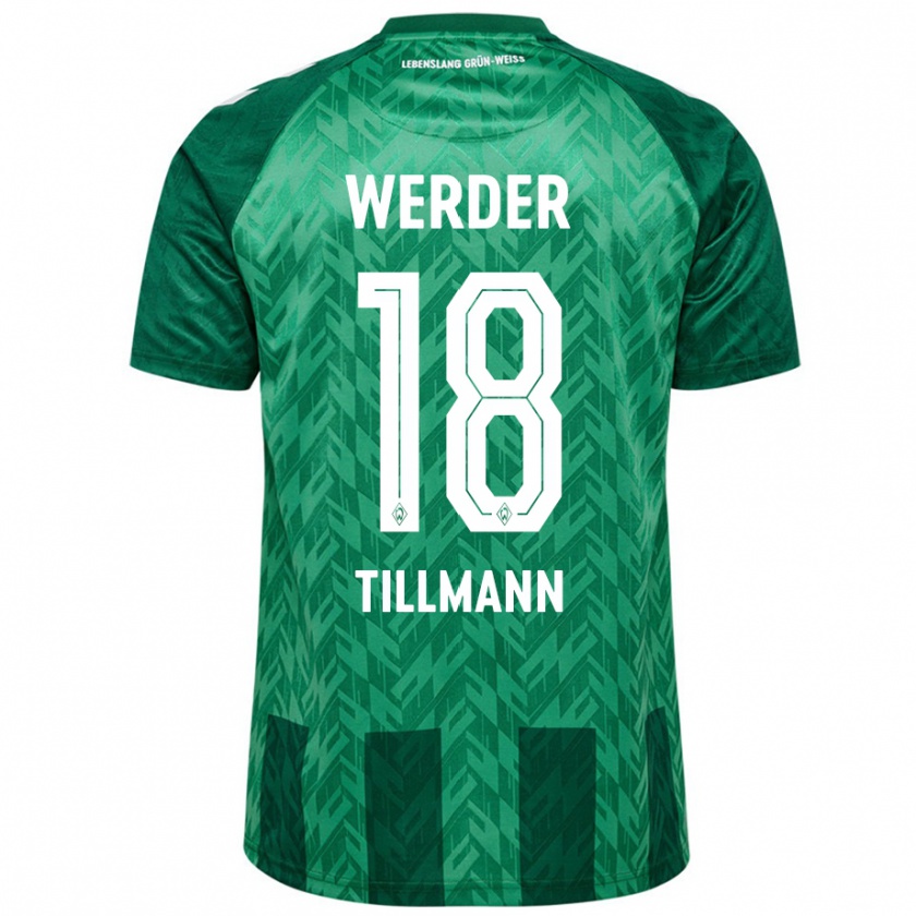 Kandiny Herren Felix Tillmann #18 Grün Heimtrikot Trikot 2024/25 T-Shirt