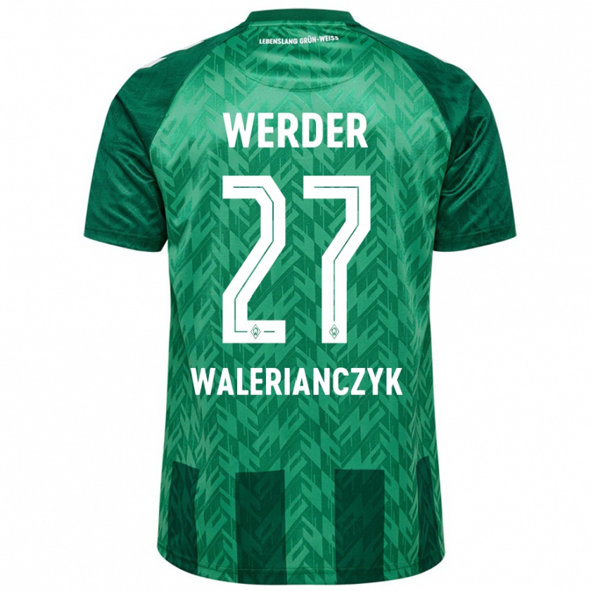 Kandiny Herren Dennis Walerianczyk #27 Grün Heimtrikot Trikot 2024/25 T-Shirt