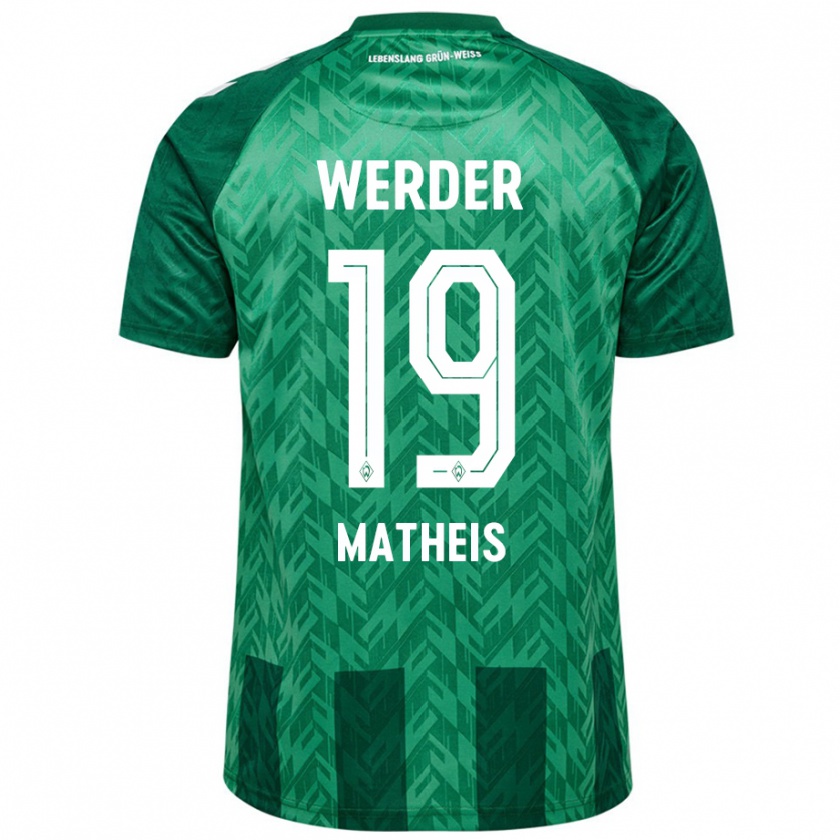 Kandiny Herren Saskia Matheis #19 Grün Heimtrikot Trikot 2024/25 T-Shirt