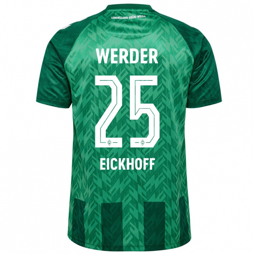 Kandiny Herren Mika Eickhoff #25 Grün Heimtrikot Trikot 2024/25 T-Shirt