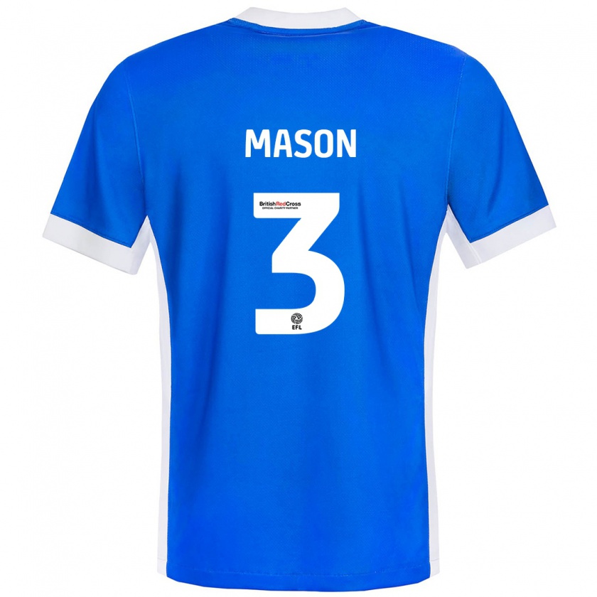 Kandiny Herren Ellie Mason #3 Blau Weiß Heimtrikot Trikot 2024/25 T-Shirt