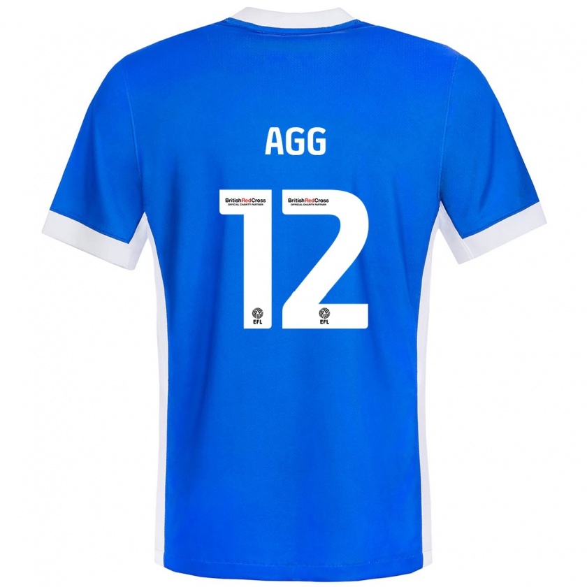 Kandiny Herren Lily Agg #12 Blau Weiß Heimtrikot Trikot 2024/25 T-Shirt