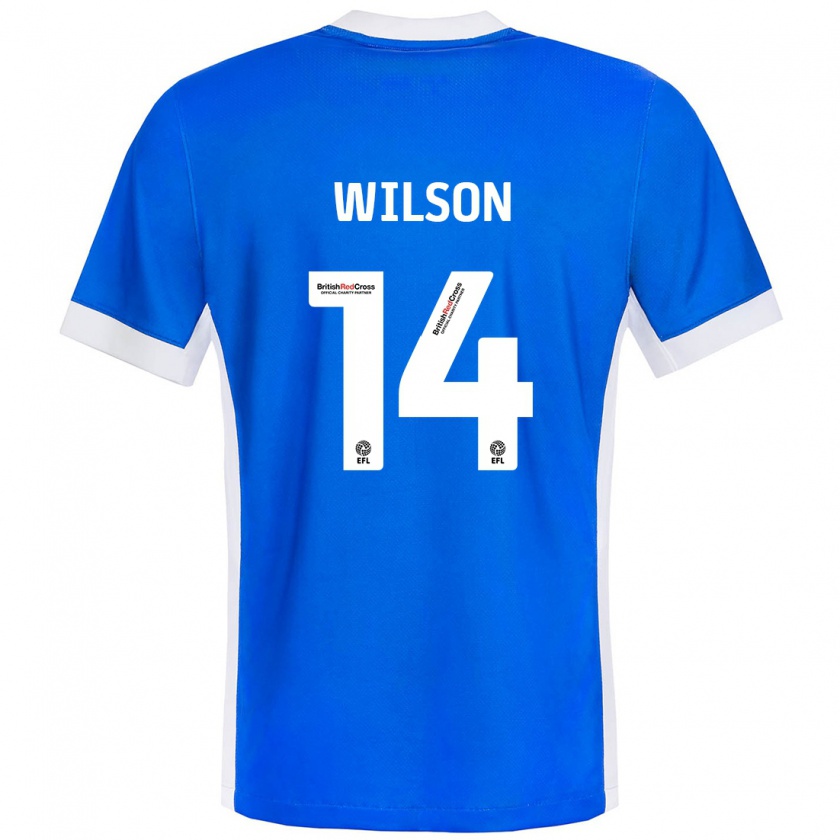 Kandiny Herren Siobhan Wilson #14 Blau Weiß Heimtrikot Trikot 2024/25 T-Shirt