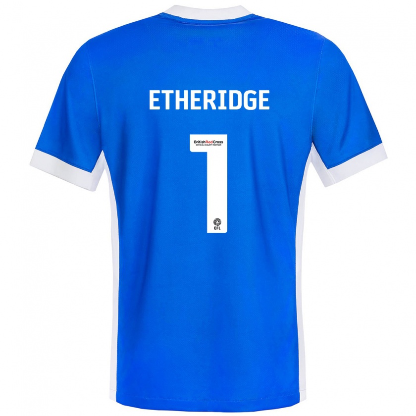 Kandiny Herren Neil Etheridge #1 Blau Weiß Heimtrikot Trikot 2024/25 T-Shirt