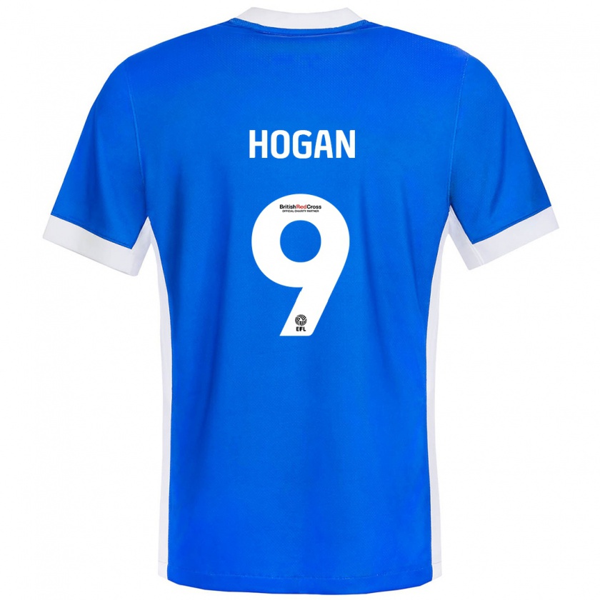 Kandiny Herren Scott Hogan #9 Blau Weiß Heimtrikot Trikot 2024/25 T-Shirt