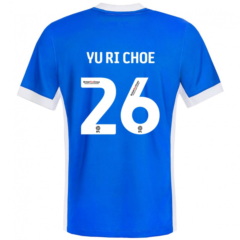 Kandiny Herren Yu-Ri Choe #26 Blau Weiß Heimtrikot Trikot 2024/25 T-Shirt