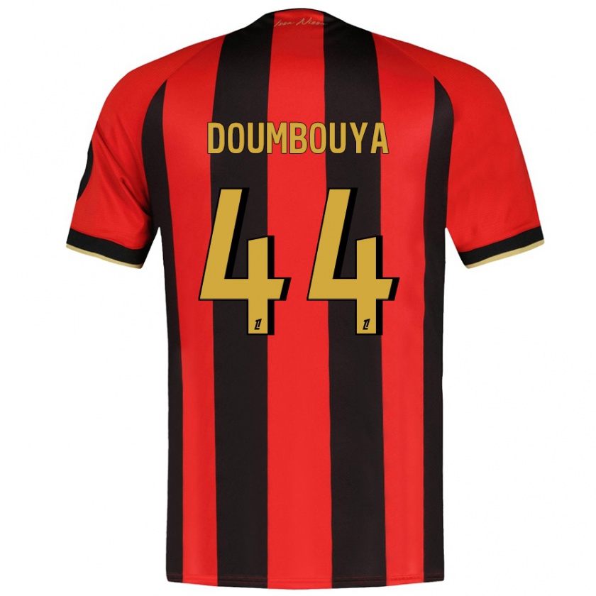 Kandiny Herren Amidou Doumbouya #44 Rot Schwarz Heimtrikot Trikot 2024/25 T-Shirt