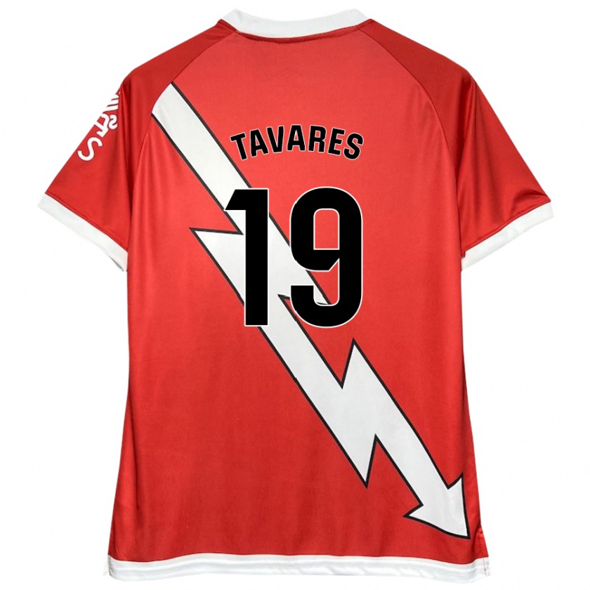 Kandiny Herren Bruna Nataly Tavares Neves #19 Weiß Rot Heimtrikot Trikot 2024/25 T-Shirt