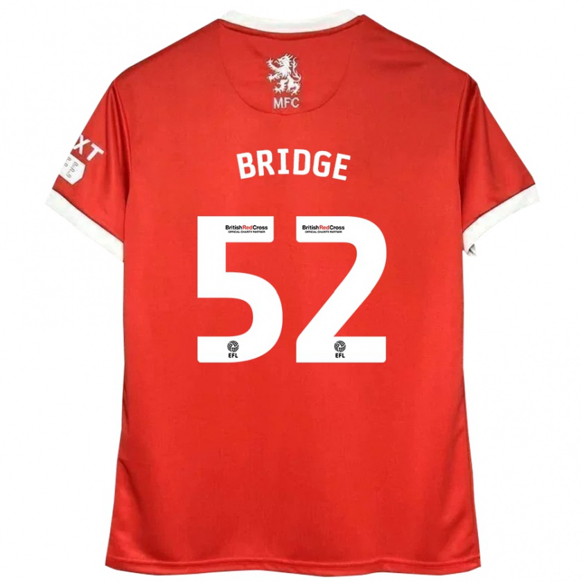 Kandiny Herren Aj Bridge #52 Rot Weiß Heimtrikot Trikot 2024/25 T-Shirt