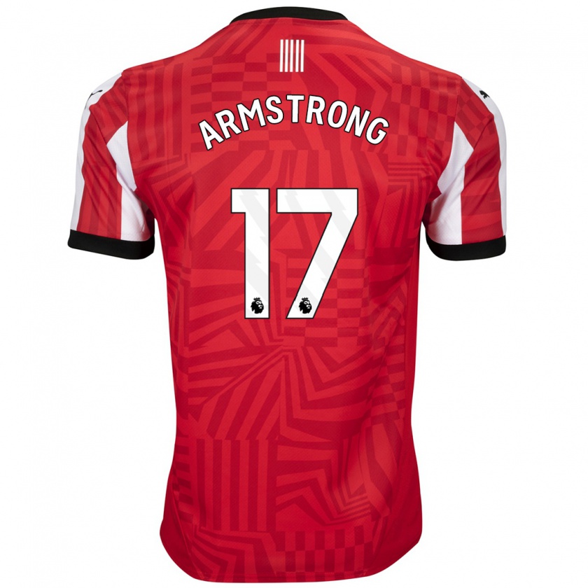 Kandiny Herren Stuart Armstrong #17 Rot Weiß Heimtrikot Trikot 2024/25 T-Shirt