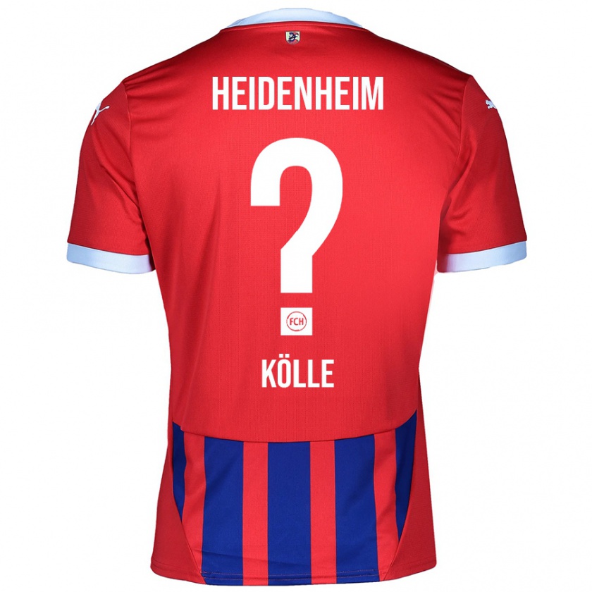 Kandiny Herren Adam Kölle #0 Rot Blau Heimtrikot Trikot 2024/25 T-Shirt