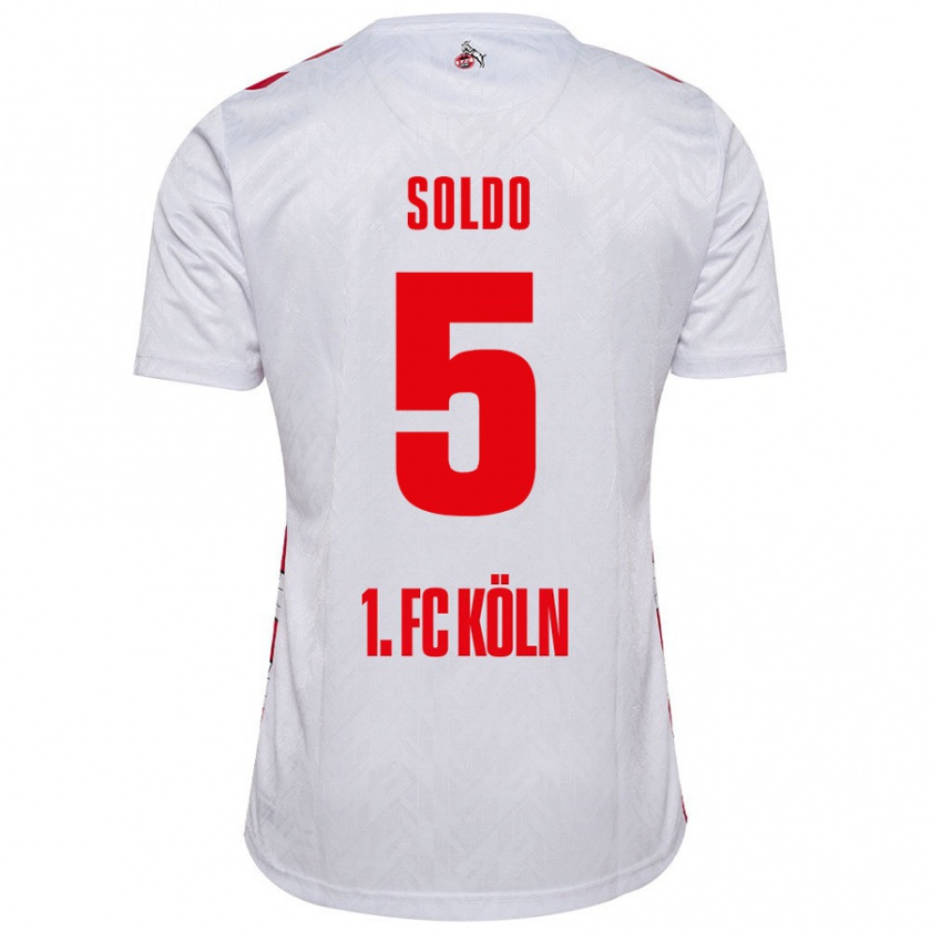 Kandiny Herren Nikola Soldo #5 Weiß Rot Heimtrikot Trikot 2024/25 T-Shirt