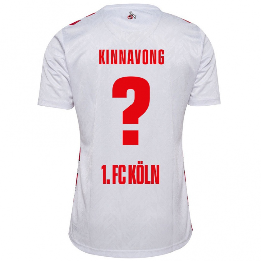 Kandiny Herren Jordan Kinnavong #0 Weiß Rot Heimtrikot Trikot 2024/25 T-Shirt