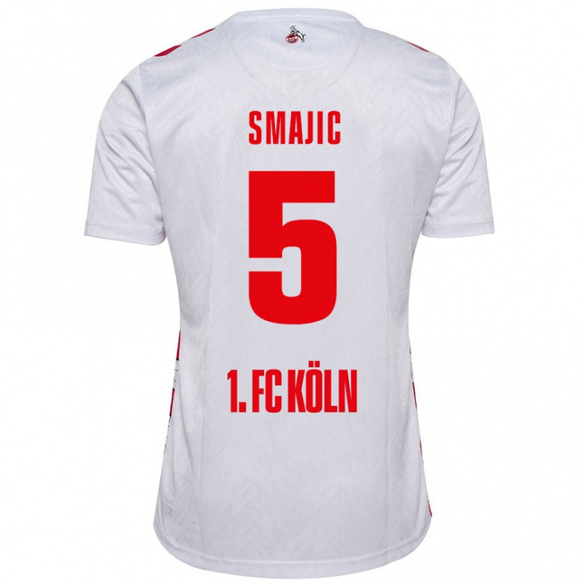 Kandiny Herren Rijad Smajic #5 Weiß Rot Heimtrikot Trikot 2024/25 T-Shirt