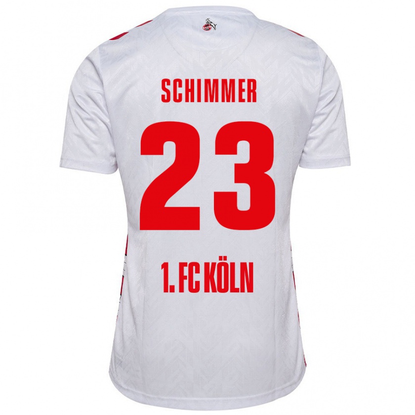 Kandiny Herren Marleen Schimmer #23 Weiß Rot Heimtrikot Trikot 2024/25 T-Shirt