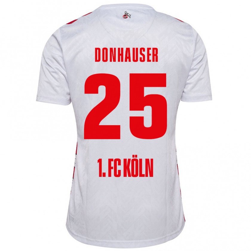 Kandiny Herren Laura Donhauser #25 Weiß Rot Heimtrikot Trikot 2024/25 T-Shirt