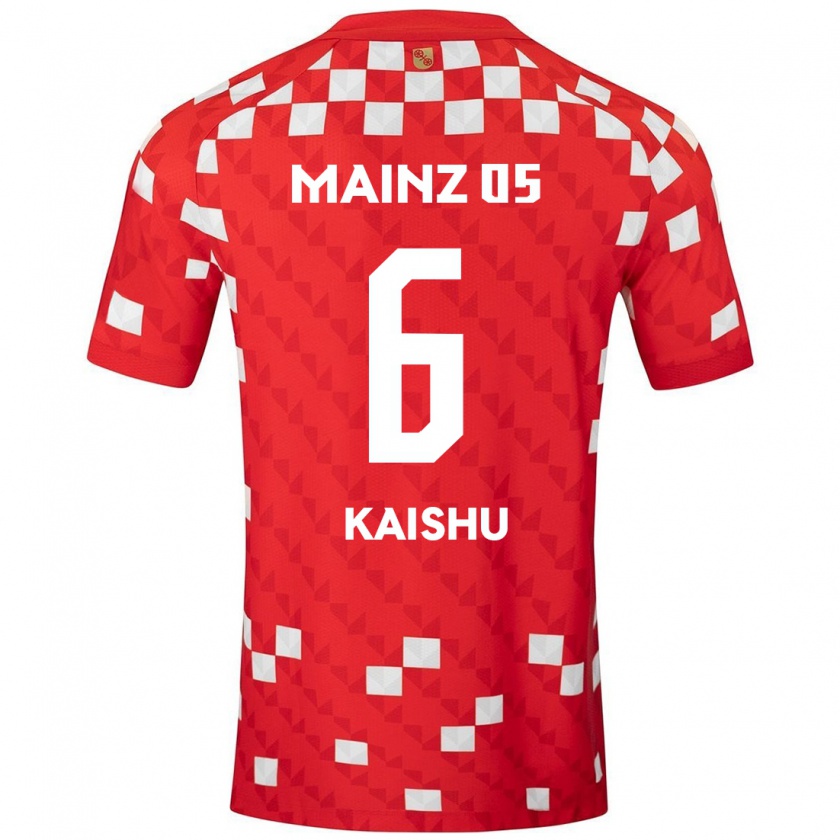 Kandiny Herren Kaishu Sano #6 Weiß Rot Heimtrikot Trikot 2024/25 T-Shirt