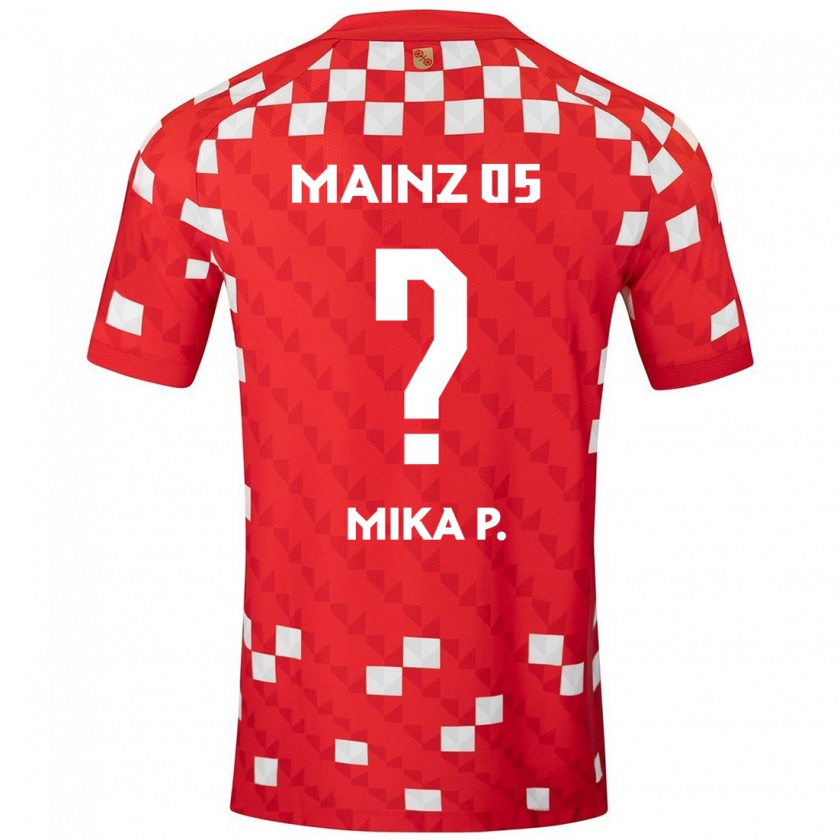 Kandiny Herren Mika Preßler #0 Weiß Rot Heimtrikot Trikot 2024/25 T-Shirt