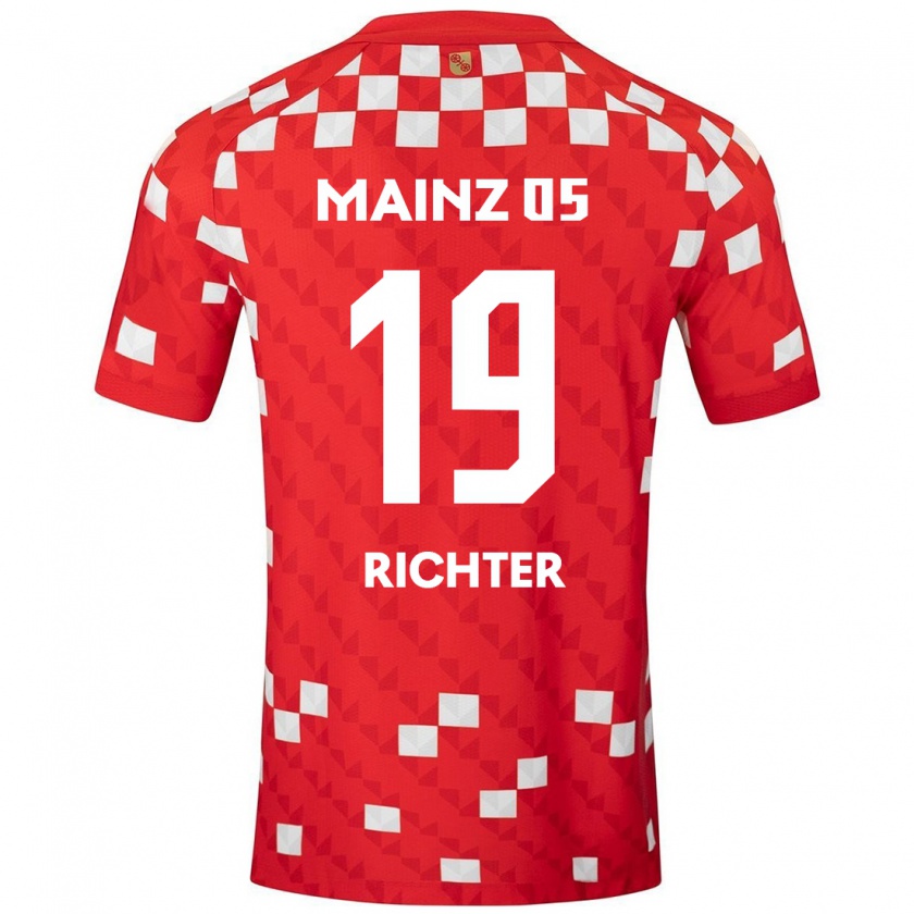 Kandiny Herren Marc Richter #19 Weiß Rot Heimtrikot Trikot 2024/25 T-Shirt