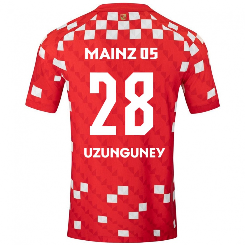 Kandiny Herren Ebru Uzungüney #28 Weiß Rot Heimtrikot Trikot 2024/25 T-Shirt