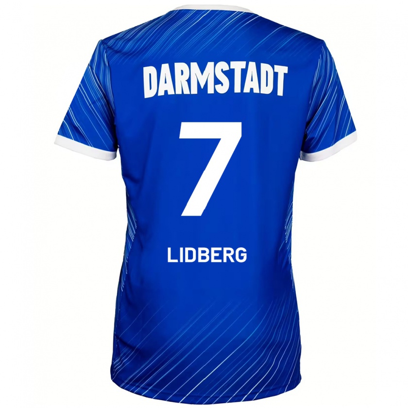 Kandiny Herren Isac Lidberg #7 Blau Weiß Heimtrikot Trikot 2024/25 T-Shirt