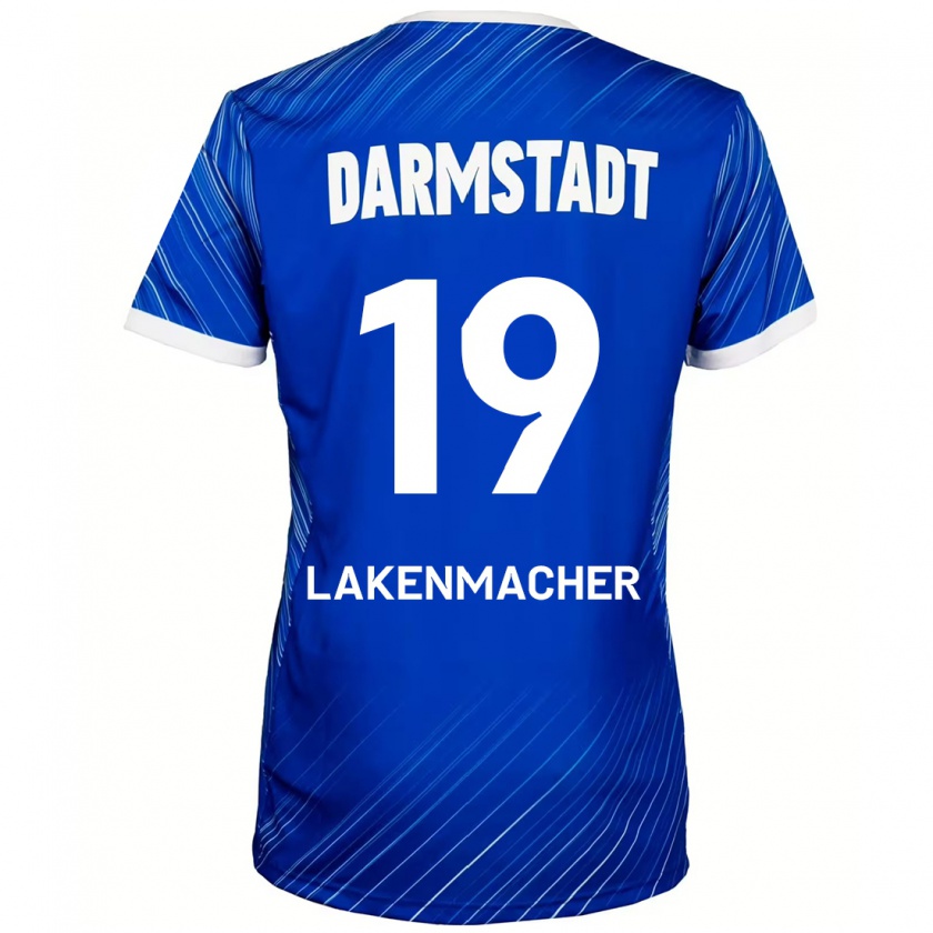 Kandiny Herren Fynn Lakenmacher #19 Blau Weiß Heimtrikot Trikot 2024/25 T-Shirt