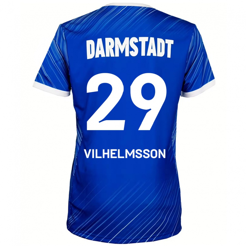 Kandiny Herren Oscar Vilhelmsson #29 Blau Weiß Heimtrikot Trikot 2024/25 T-Shirt