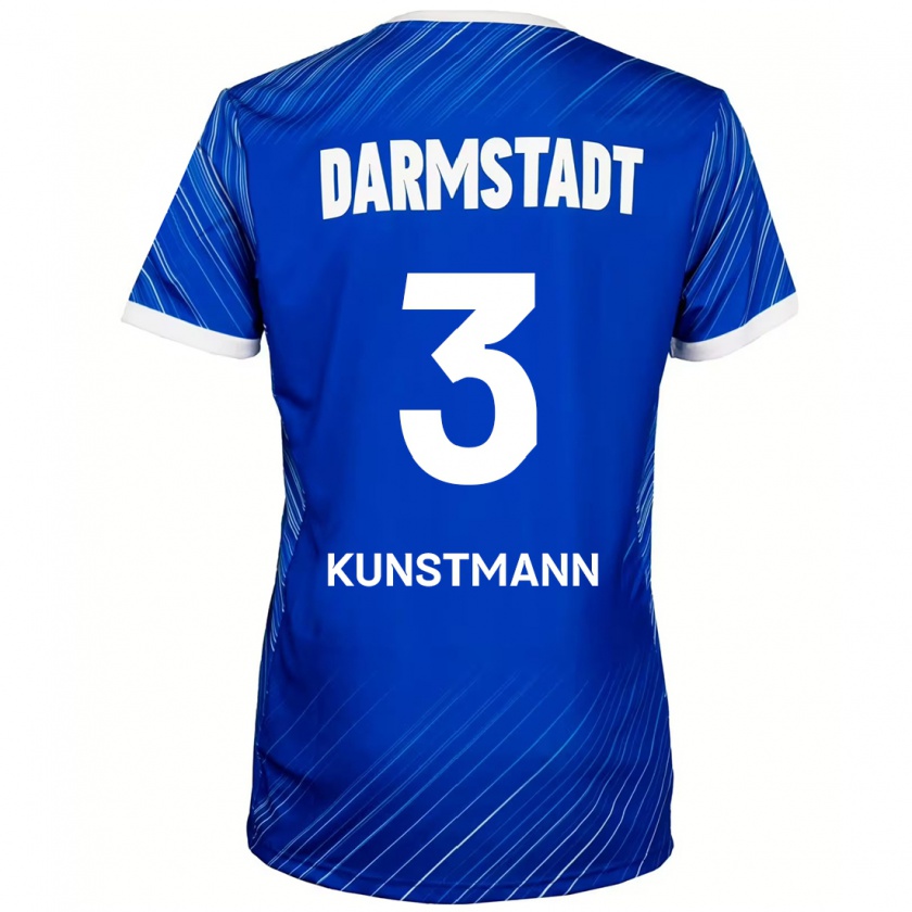 Kandiny Herren Kelvin Kunstmann #3 Blau Weiß Heimtrikot Trikot 2024/25 T-Shirt