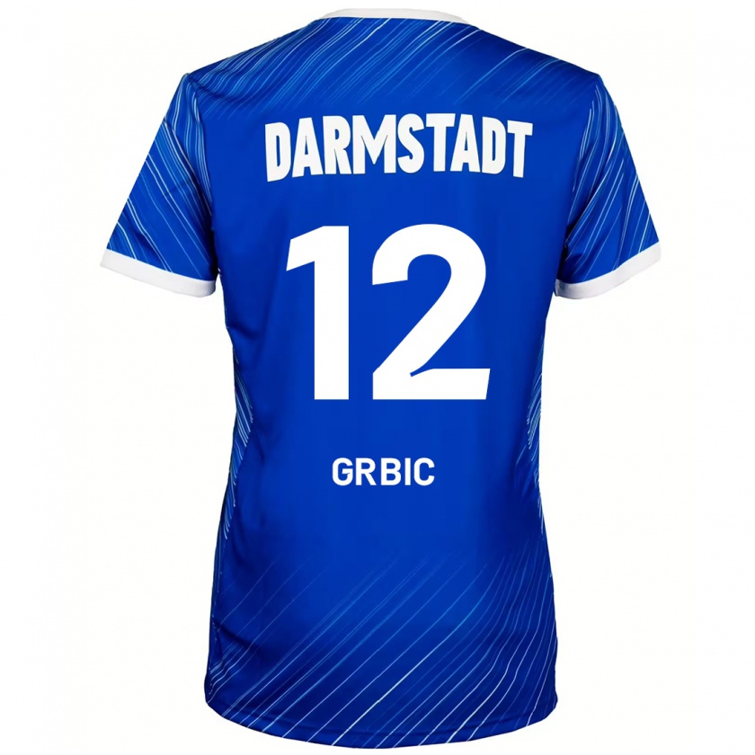 Kandiny Herren Viktor Grbic #12 Blau Weiß Heimtrikot Trikot 2024/25 T-Shirt