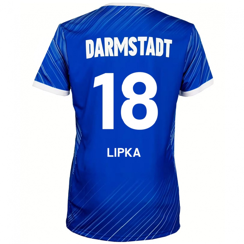 Kandiny Herren David Lipka #18 Blau Weiß Heimtrikot Trikot 2024/25 T-Shirt