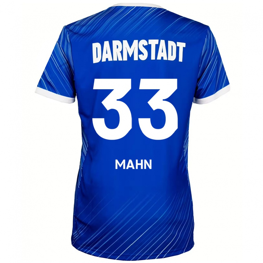 Kandiny Herren Jeremy Mahn #33 Blau Weiß Heimtrikot Trikot 2024/25 T-Shirt