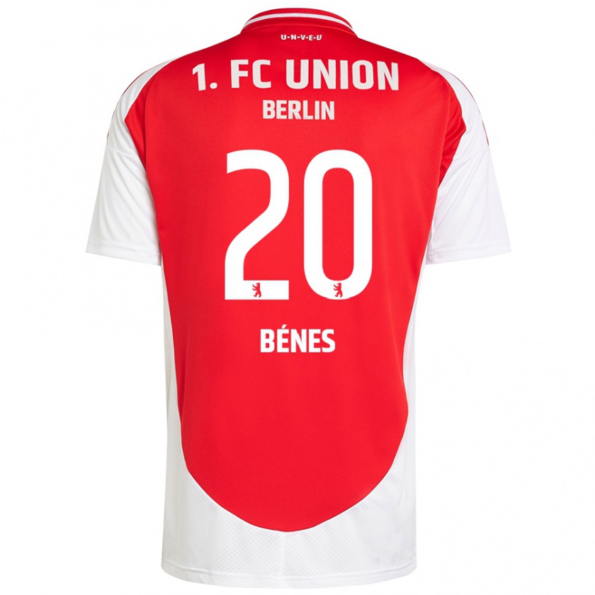 Kandiny Herren László Bénes #20 Rot Weiß Heimtrikot Trikot 2024/25 T-Shirt