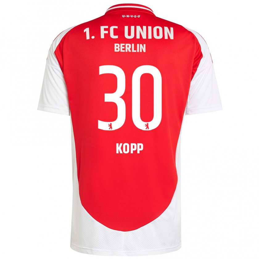 Kandiny Herren Marvin Kopp #30 Rot Weiß Heimtrikot Trikot 2024/25 T-Shirt