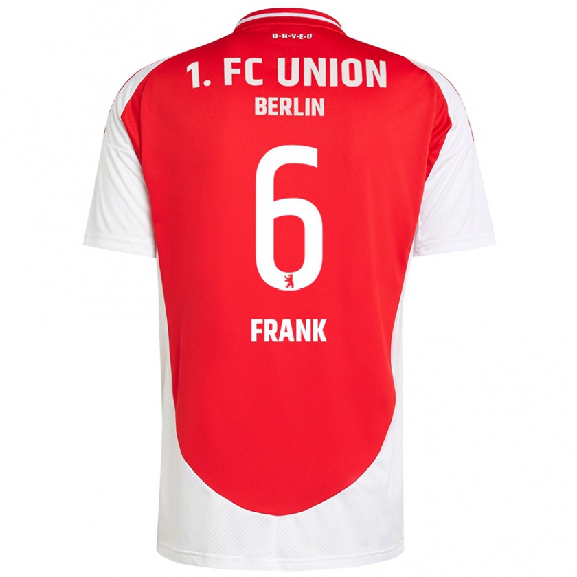 Kandiny Herren Celine Frank #6 Rot Weiß Heimtrikot Trikot 2024/25 T-Shirt