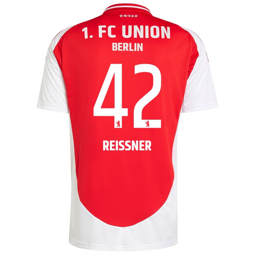 Kandiny Herren Naika Reissner #42 Rot Weiß Heimtrikot Trikot 2024/25 T-Shirt