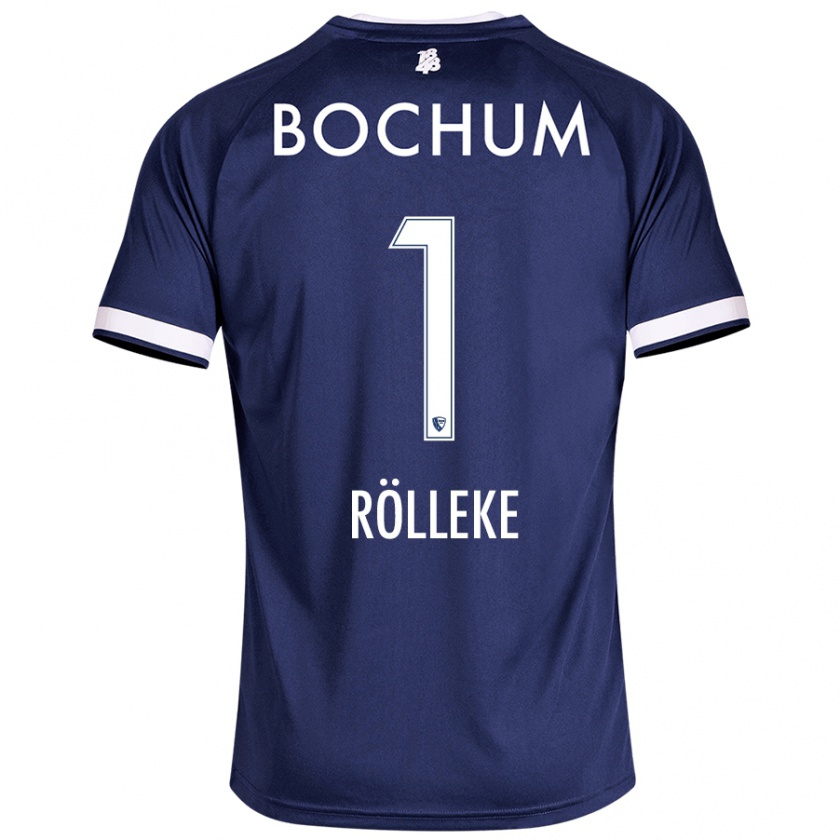 Kandiny Herren Hugo Rölleke #1 Dunkelblau Heimtrikot Trikot 2024/25 T-Shirt