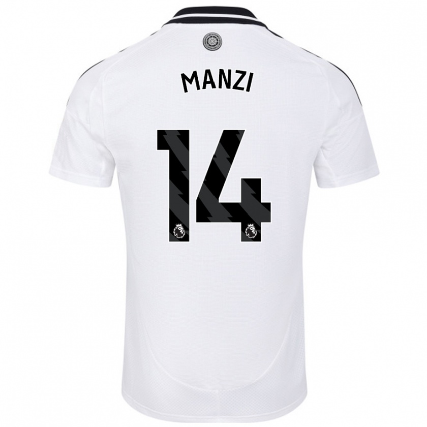 Kandiny Herren Sophie Manzi #14 Weiß Heimtrikot Trikot 2024/25 T-Shirt