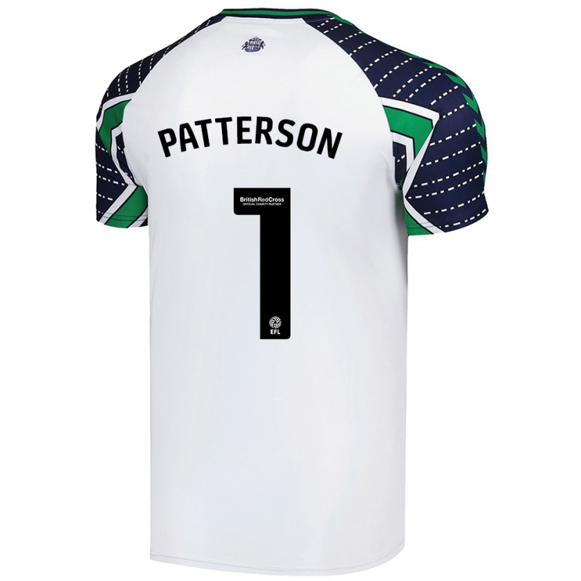 Kandiny Herren Anthony Patterson #1 Weiß Auswärtstrikot Trikot 2024/25 T-Shirt