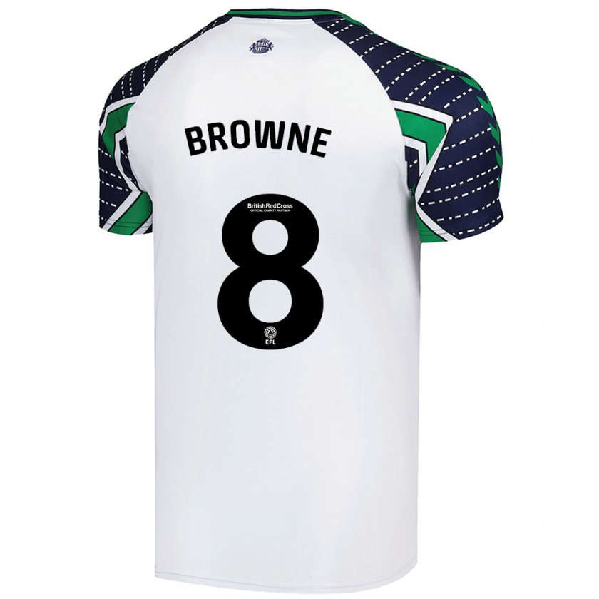 Kandiny Herren Alan Browne #8 Weiß Auswärtstrikot Trikot 2024/25 T-Shirt