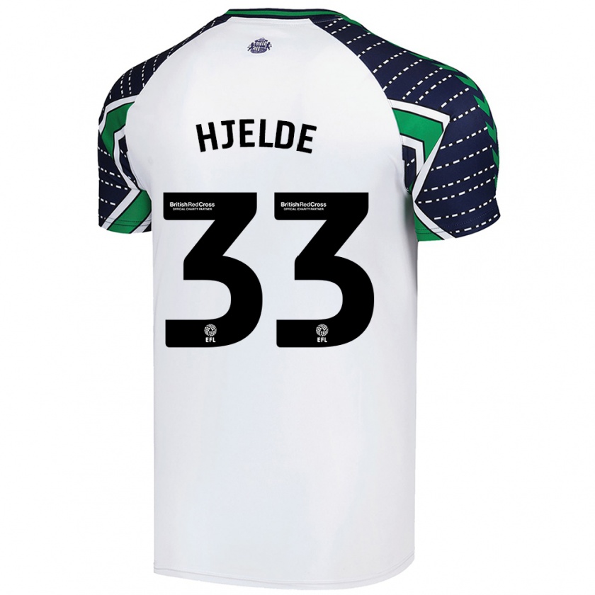 Kandiny Herren Leo Fuhr Hjelde #33 Weiß Auswärtstrikot Trikot 2024/25 T-Shirt