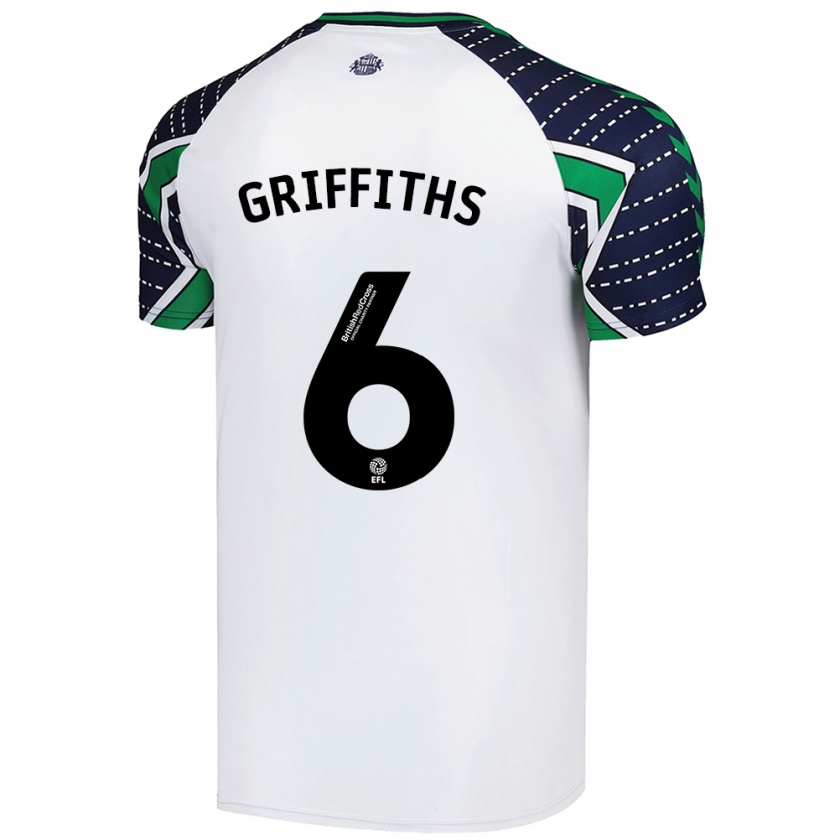 Kandiny Herren Louise Griffiths #6 Weiß Auswärtstrikot Trikot 2024/25 T-Shirt