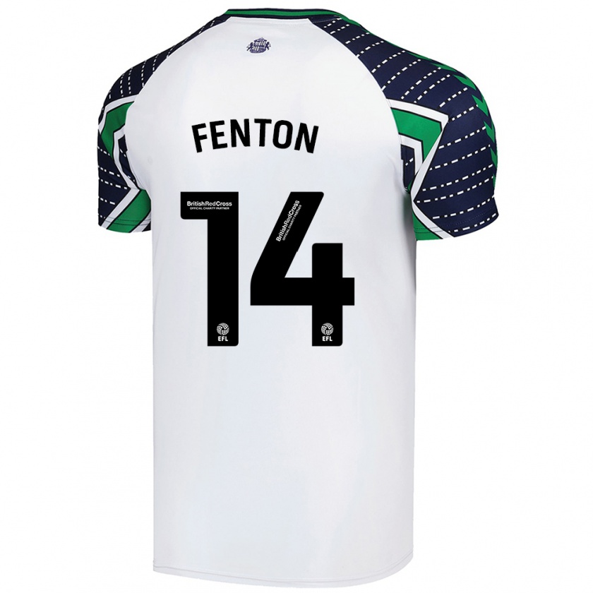 Kandiny Herren Natasha Fenton #14 Weiß Auswärtstrikot Trikot 2024/25 T-Shirt